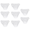 Miniatyrbillede 6 af 8: 8 stk Kvinder engangsundertøj Hospital Rejse Bærbare hvide bløde åndbare postpartum bomuldstrusser