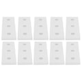 Miniatyrbillede 4 af 8: 10 stk. aluminium flad forbindelsesplade flad lige reparationssamlingsplader 4040-3 hul