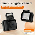 Miniatyrbillede 2 af 5: HD1080P Mini Kamera Bærbar Lommevideokamera med LCD-skærm og Flash Videooptagelsesfunktion