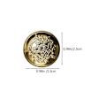Miniatyrbilde 3 av 4: Metallknapper i 50-pakning - Flat knapper for jeans, dresser og jakker