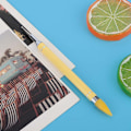 Miniatyrbild 4 av 8: Dual Ended Nail Dotting Ritning Målning Penna Candy Color Nagelvax Stenväljare Manikyr Gul