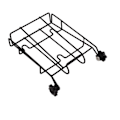 Miniatyrbillede 3 af 8: Rustfrit Foldbar Isskovlholder i Metal - Heavy Duty Isskovlholder til Isspand, Køkkenfryser, Bar, Fest, Bryllup