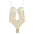 Miniatyrbild 2 av 4: Rygglös U-ringad Body Shaper BH Damunderkläder 2XL Hudfärg