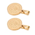 Miniatyrbilde 2 av 8: 2 stk. St. Benedikt-medaljer i rustfritt stål, allergivennlig, dekorativ St. Benedikt-medaljong for beskyttelse