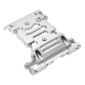 Miniatyrbillede 6 af 8: RC-bilcentergearkasseplade i aluminiumlegering, slidstærk, høj styrke, let gearkassemonteringssokkel til Axial 1/10 bil, sølv