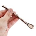 Miniatyrbillede 8 af 8: Rustfrit stål Metal Drikkehalmske Genskabbar Vaskbar Omrøringsske Rose Guld