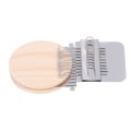 Miniatyrbillede 6 af 8: 10 kroge mini vævemaskine husholdning lille vævemaskine med 6,5 cm træplade til håndværk DIY vævning rustfrit stål
