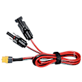 Pikkukuva 2 / 5: Aurinkolatauskaapeli Xt60-sovittimella - 12AWG, yhteensopiva aurinkopaneelien ja Xt60-f-kaapelin kanssa