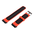 Miniatyrbillede 3 af 8: 22 mm silikone urrem dobbeltfarvet silikone urrem udskiftning til Fenix ​​7 Red Black