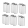 Miniatyrbilde 7 av 8: 100 stk M4 aluminiumhylser presshylse dobbelthull 8-formet oval klemme vaierklemme