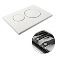 Miniatyrbillede 5 af 5: Til Sigma20 Dual Skylleplade Hvid Farve Krom Design Ringe