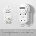 Miniatyrbillede 3 af 5: Ugentlig Programmerbar Elektronisk Digital Strømstik Timer med LCD-display