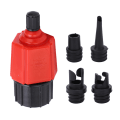 Miniatyrbillede 1 af 8: Bådluftventiladapter Kompressor Luftventilomformer Luftpumpeadapter til kajak oppustelig bådflådepaddleboard (stik 1) Rød