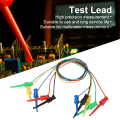 Miniatyrbilde 7 av 8: 5 stk Fargerikt multimeter Elektrisk test Dobbel SMD IC Silikon Bly Test Clip Krok