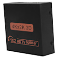 Miniatyrbillede 4 af 8: High Definition Multimedia Interface Splitter 4Kx2K 1‑Ind 2‑Ud Computer Tilbehør 100‑240VUS Stik