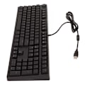 Miniatyrbild 3 av 8: Röd switch-tangentbord 108 tangenter trådbundet röd switch ergonomisk vit bakgrundsbelyst mekaniskt tangentbord för PC bärbar dator