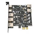 Miniatyrbillede 2 af 8: PCI E til USB-udvidelseskort 7 porte 5 Gbps USB PCI Express-kort med 2 USB 3.0-porte på bagsiden til Windows Xp til OS X til Linux