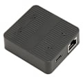 Miniatyrbilde 7 av 8: Ethernet-splitter RJ45 1 inn 2 ut 1000 Mbps USB C strømforsyning sikker stabil signal LAN-splitter med USB-kabel for bryter TV PC