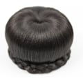 Miniatyrbild 1 av 3: Flätad Chignon Hårförlängning för Kvinnor Syntetisk Peruk Donut Stil Elegant Flätad Uppstylad
