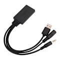 Pikkukuva 4 / 8: Ammattimainen auton Bluetooth 5.0 Aux-kaapeli USB-sovitin mikrofonilla Hyundai-autoihin