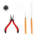 Miniatyrbilde 2 av 8: 4 stk. parykk tang sett robust lett parykk hår extensions tang sett for salong stue