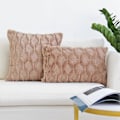 Miniatyrbillede 3 af 4: Plys Kort Uld Velvet Dekorativt Pyntepudebetræk Luksus Stil Pudebetræk Faux Fur Pudebetræk til Sofa Soveværelse Pakke med 2 45 x 45 cm Khaki