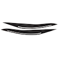 Pikkukuva 1 / 8: Headlight Eyebrow Cover Black Eye Lid Decoration Trim Replacement for 5 Series F10 2014‑2016