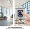 Miniatyrbild 4 av 7: Infraröd beröringsfri sensor dörrutgångsknapp beröringsfri bakgrundsbelysningsknapp