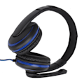 Miniatyrbillede 3 af 8: 3,5 mm Gaming-hovedtelefoner med kabel og mikrofon til PS4, bærbar computer, mobiltelefon, sort + blå