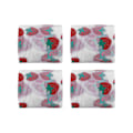 Miniatyrbillede 2 af 8: 4 stk. tylstof DIY-håndværk slidstyrke symfoni polyester glitter tylruller 6 cm hvid