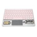 Miniatyrbild 6 av 8: Trådlöst Bluetooth-tangentbord Multifunktionellt akryltangentbord för Windows för Android för IOS Rosa
