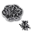 Miniatyrbillede 6 af 8: 1000 stk. skinnende, transparente dekorative rhinestones til neglekunst til piger og kvinder JM201 sort