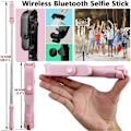 Miniatyrbillede 5 af 5: Bluetooth Selfie Stick Tripod med Trådløs Fjernbetjening, Egnet til Selfie Videooptagelse Live Kompati