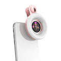 Miniatyrbillede 1 af 5: Bærbar Mobiltelefon Udfyldningslys 15x Makroobjektiv Selfie Flash Lys Clip Til Rejser Pink