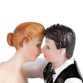 Miniatyrbilde 6 av 8: Bryllupskake Toppers Par brud og brudgom harpiks figur Morsom dekorasjon