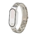 Miniatyrbild 8 av 8: Watch Armband Easy Adjust Fullt skydd Rostfritt stål Ersättningsrem för Mi Band 7 Silver