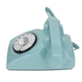 Miniatyrbillede 7 af 8: Roterende fastnettelefon Retro gammeldags vintage hjemmetelefon med mekanisk ringetone og højttalerfunktion