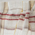 Pikkukuva 3 / 5: Tankotasku ruudullinen pellavainen ikkunaverho punainen 137 x 91,5 cm
