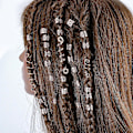 Miniatyrbild 4 av 5: Bambu Virknål Set för Dreadlocks vävning och hårflätor