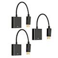 Pikkukuva 7 / 8: 3 kpl DP-VGA-sovitin 1920x1080 FHD 60Hz Kullattu kompakti DisplayPort-VGA-sovitin kannettavalle pöytäkoneelle