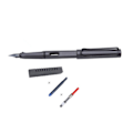 Miniatyrbillede 4 af 8: Frosted Black Trekantet Tredimensionelt Pennegreb Synligt Blæk Kalligrafi Fountain Pen Sæt