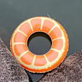 Miniatyrbild 2 av 4: Frukt Uppblåsbar Pool Float Badring Sommar Rolig Leksak för Barn