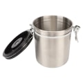 Miniatyrbillede 7 af 8: Lufttæt Kaffebeholder i Rustfrit Stål - Kaffebeholder til Køkkenopbevaring med Udluftningsventil og Ske - 1,2L