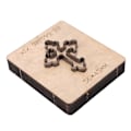 Miniatyrbild 6 av 8: Korsformig stansform i legerat stål för läderkantstansning med träplatta för DIY-hantverk
