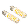 Miniatyrbild 6 av 8: 2 st BA15D LED-lampor Dimbara 6W Dubbelkontakt DC Bajonettbas 540LM 76 LED Varmvitt Ljus 60W Halogenlampor Ekvivalent 100‑130V