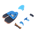 Miniatyrbillede 8 af 8: Bueskydning Finger Tab Bueskydning Finger Guard Fingre Beskytter til Udendørs Skydning Praksis Recurve Bow Blå Sort Læder S