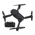 Miniatyrbilde 4 av 8: 4K HD ubemannet luftfartøy sammenleggbar drone dobbeltkamera for flyfoto