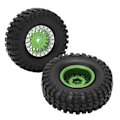 Miniatyrbilde 8 av 8: 4 stk. RC-bilhjul med nav for AXIAL SCX24 AXI90081 AXI00001 AXI00002 1/24 hjulnav dekksett gull
