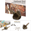 Miniatyrbilde 5 av 5: 50 stk Lær håndveske håndveske Cone Feet Nailhead Stud Spike Supplies 15mm