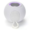 Pikkukuva 1 / 8: Bluetooth-kaiutin, langaton, minikokoinen, kannettava, kangaspäällysteinen, ladattava kaiutin kotiin, asuntolaan, juhliin, valkoinen